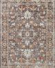 Bonney BNY-07 Charcoal/Spice Area Rug