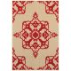 Cayman 97r Sand/Red Area Rug