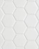 Circuit White 2x2 Hexagon Matte Tile
