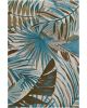Cove Ivory/Teal Palms Area Rug