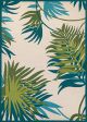 Covington Jungle Leaves Ivory/Forest Green Rug