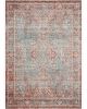 Elise ELI-04 Sky/Red Area Rug