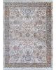 Halli Floral Kashan Beige/Mocha Area Rug