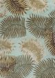 Havana 2612 Aqua Fern View Area Rug