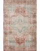 Heidi HEI-01 Terracotta/Aqua Area Rug
