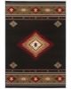 Hudson 87g Black/Green Area Rug