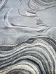 Hue Grey Marbled Stone Area Rug