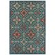Latitude 709b Blue/Orange Area Rug