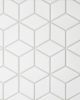 Le Cafe White Matte Porcelain Diamond Mosaic Tile