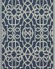 Meridian 2205b Navy/Ivory Area Rug