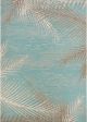 Monaco Tropical Palms Aqua Area Rug