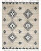 Oslo Shag OSL03 Ivory/Blue Area Rug