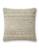 Gloaming PAR0009 Charcoal/Ivory 18''x18'' Pillow