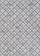 Prairie Retro Lattice Grey Ivory Area Rug