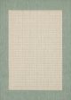 Recife Checkered Field Natural/Green Area Rug