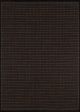 Recife Saddlestitch Black/Cocoa Area Rug