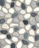 River Pebbles Dark Blend Natural Stone Tile