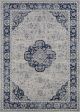 Sultan Treasures Clover Medallion Indigo Area Rug