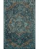 Victoria VK-15 Teal/Multi Area Rug