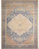 Vintage Washables VWS13 Blue Coral Area Rug