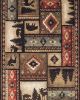 Woodlands 1041c Black/Multi Area Rug