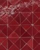 Zagora Rouge Glossy Glazed Ceramic Triangle Mosaic Tile