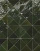 Zagora Vert Mousse Glossy Glazed Ceramic Triangle Mosaic Tile