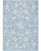 Botanical Washables BOT02 Blue Multicolor Area Rug