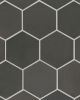 Celine Black Glazed Porcelain Tile 4.5