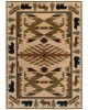 Hudson 1072a Ivory/Green Area Rug