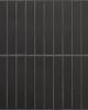Le Cafe Black Porcelain Straight Stack Mosaic Tile 1