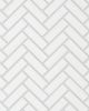 Le Cafe White Porcelain Herringbone Mosaic Tile 1