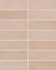 Makoto Momoiro Blush Glazed Ceramic Tile 2.5