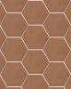 Moroccan Concrete Terra Cotta Porcelain 8x9 Hexagon Tile