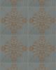 Moroccan Concrete Aziza Blue Gray Porcelain 8x8 Deco Tile