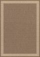 Recife Wicker Stitch Cocoa/Natural Area Rug