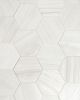 Stria White Porcelain Matte Marble Tile
