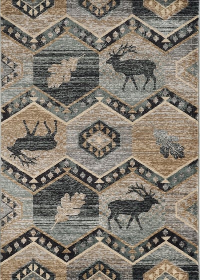 Chester 5637 Seafoam Woodlands Area Rug