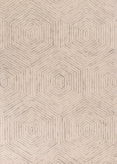 Gramercy 1607 Ivory Honeycomb Area Rug
