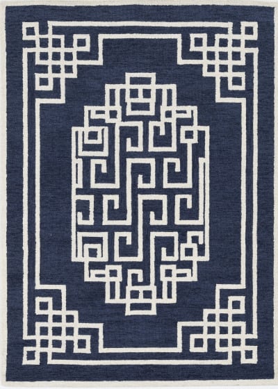 Gramercy 1613 Navy Ivory Maysville Area Rug