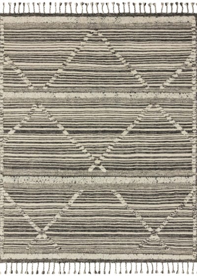 Iman IMA-01 Ivory/Charcoal Area Rug