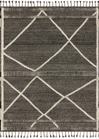 Iman IMA-02 Beige/Charcoal Area Rug