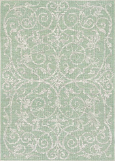 Monaco Summer Quay Ivory/Light Green Rug