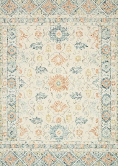 Norabel NOR-01 Ivory/Multi Area Rug