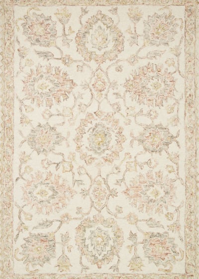Norabel NOR-04 Ivory/Blush Area Rug