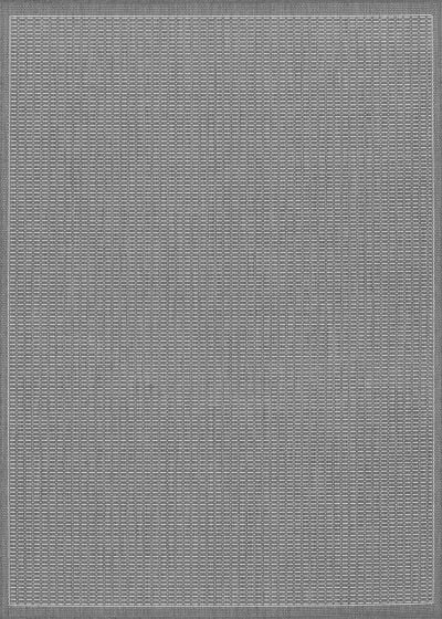 Recife Saddlestitch Grey/White Area Rug