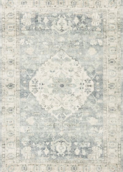 Rosette ROS-07 Denim/Fog Area Rug