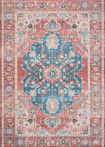 Skye SKY-05 Brick/Ocean Area Rug