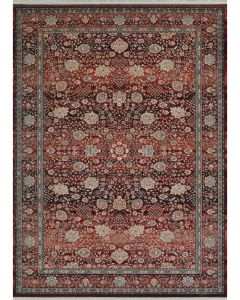 Kashimar Floral Vase Rust Area Rug