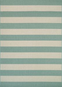 Afuera Yacht Club Sea Mist/Ivory Area Rug